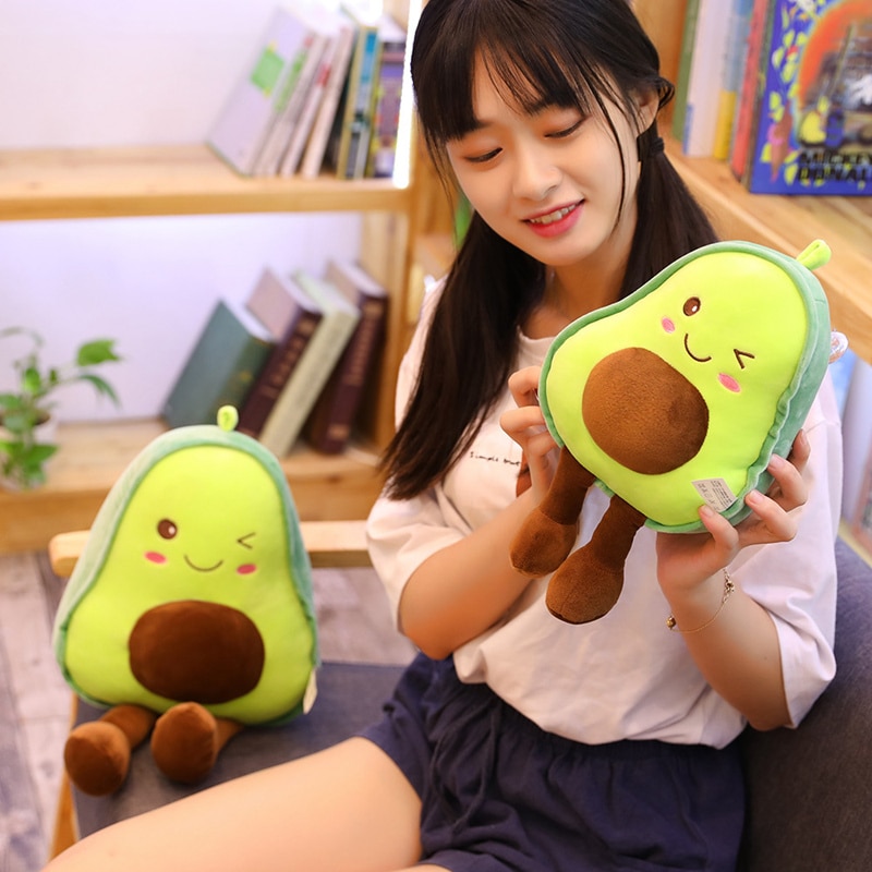 30-85cm Avocado Plush Toys Cute Avocado Pillow/Cushion Kawaii Fruit Stuffed Doll Toys For Children Throw Pillow Birthday Gift