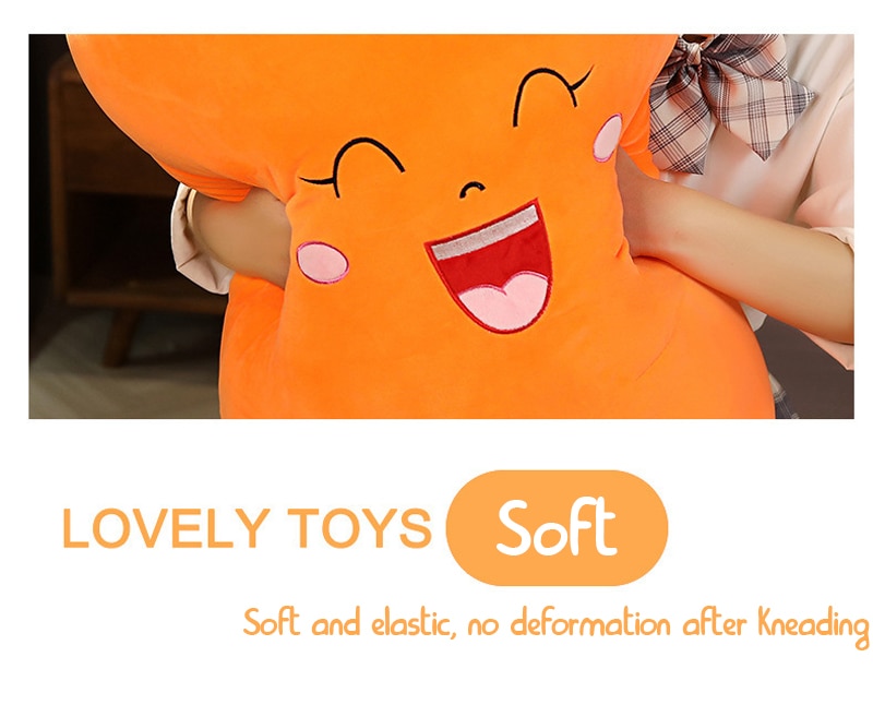30/50CM Cartoon Smile Plush Carrot Soft Toy