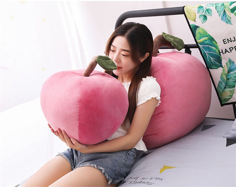 25/40cm Plush Plant Red Apple Fruit Funny Home Bed Decor Soft Stuffed Dolls Pillow Toys For Kids Gift Xmas Birthday