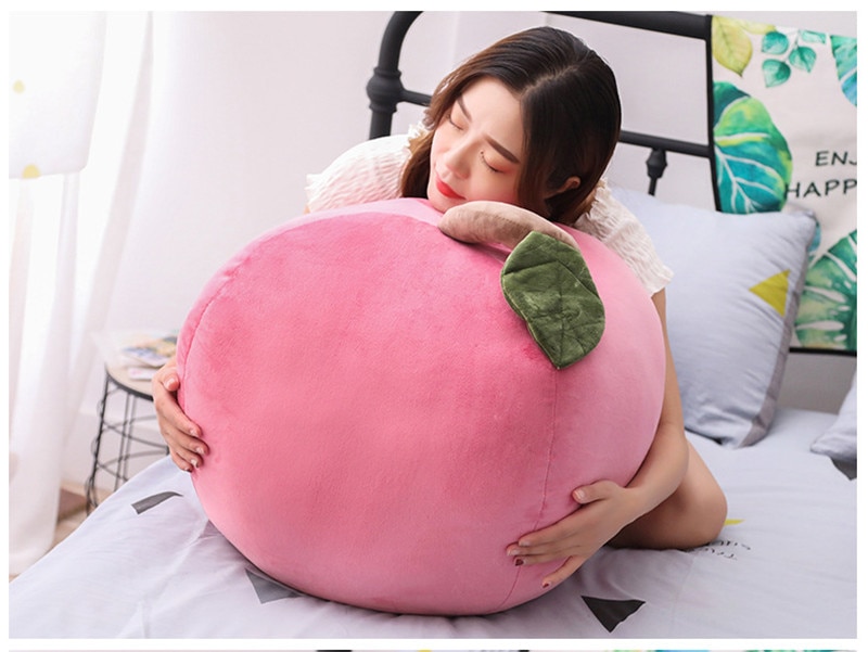 25/40cm Plush Plant Red Apple Fruit Funny Home Bed Decor Soft Stuffed Dolls Pillow Toys For Kids Gift Xmas Birthday