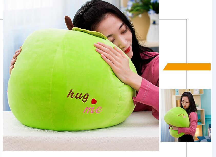 large 35cm fruit design apple plush toy down cotton soft pillow hug me sofa cushion Christmas gift s2449
