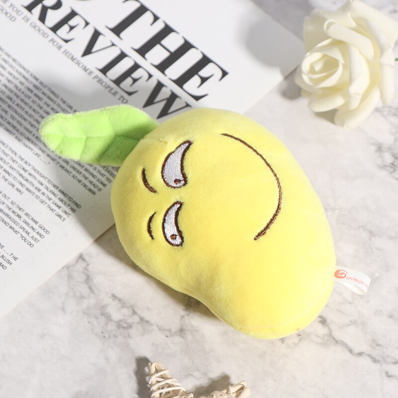 12cm Cute Mango Plush Stuffed Toys Korea Fruit Pillow Funny Expression Mango Stuffed Doll Christmas Gift For Kid Child