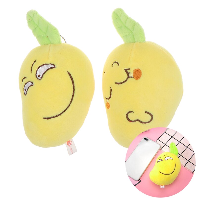 12cm Cute Mango Plush Stuffed Toys Korea Fruit Pillow Funny Expression Mango Stuffed Doll Christmas Gift For Kid Child