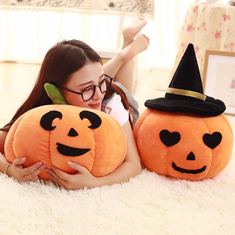 1pc 14/45cm Kawaii Pumpkin Plush Toys Creative Halloween Plush Gifts Kids Love Dolls Kawaii Pumpkin Pillow