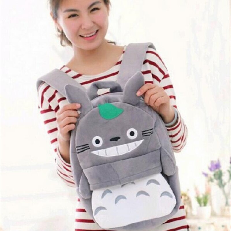 25/35cm New Arrival Funny Creative Cute Totoro Plush Backpack Cute Soft School Bag Kids Child girl Cartoon coin Bag kawaii gift