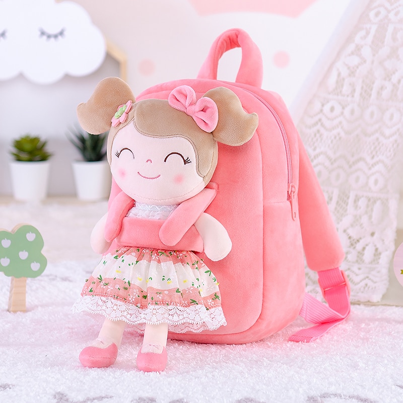 Gloveleya Plush Backpack girls backpack toddler backpack for girl Spring Girl Pink Toy cute backpack