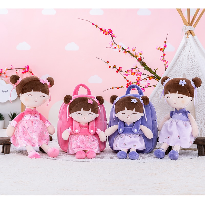 Gloveleya Dolls Plush Backpacks Baby Gifts Toddler Backpack Stuffed Toys Ten-scroll Fairy Doll backpack Plush Doll for Baby girl
