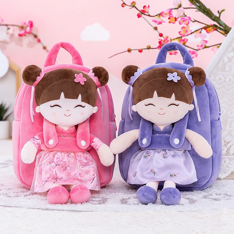 Gloveleya Dolls Plush Backpacks Baby Gifts Toddler Backpack Stuffed Toys Ten-scroll Fairy Doll backpack Plush Doll for Baby girl