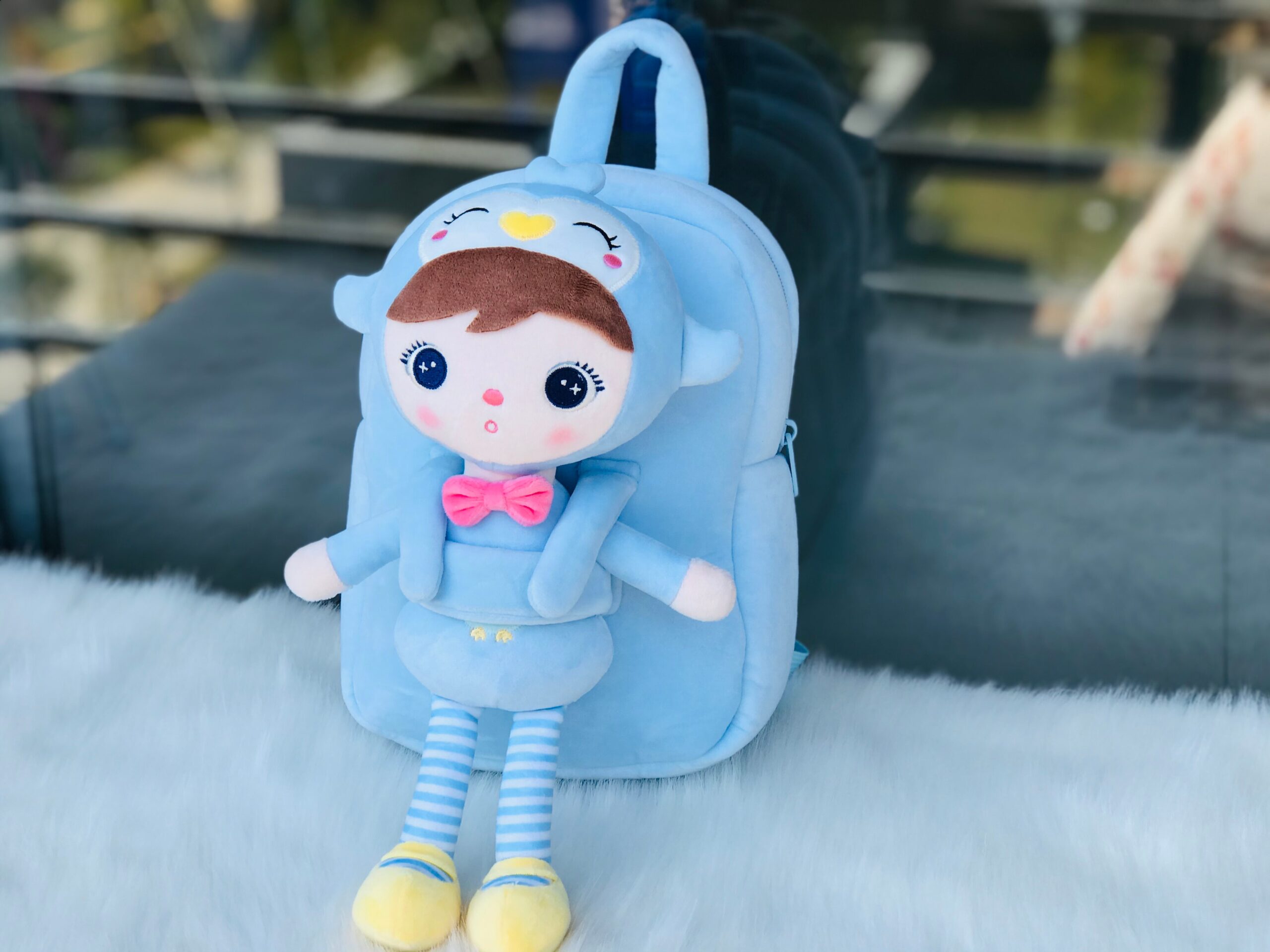 Gloveleya Plush Backpack Keppel Backpacks with dolls Animal Cartoon Bags Baby Gifts Plush Dolls Stuffed Toys for Children First