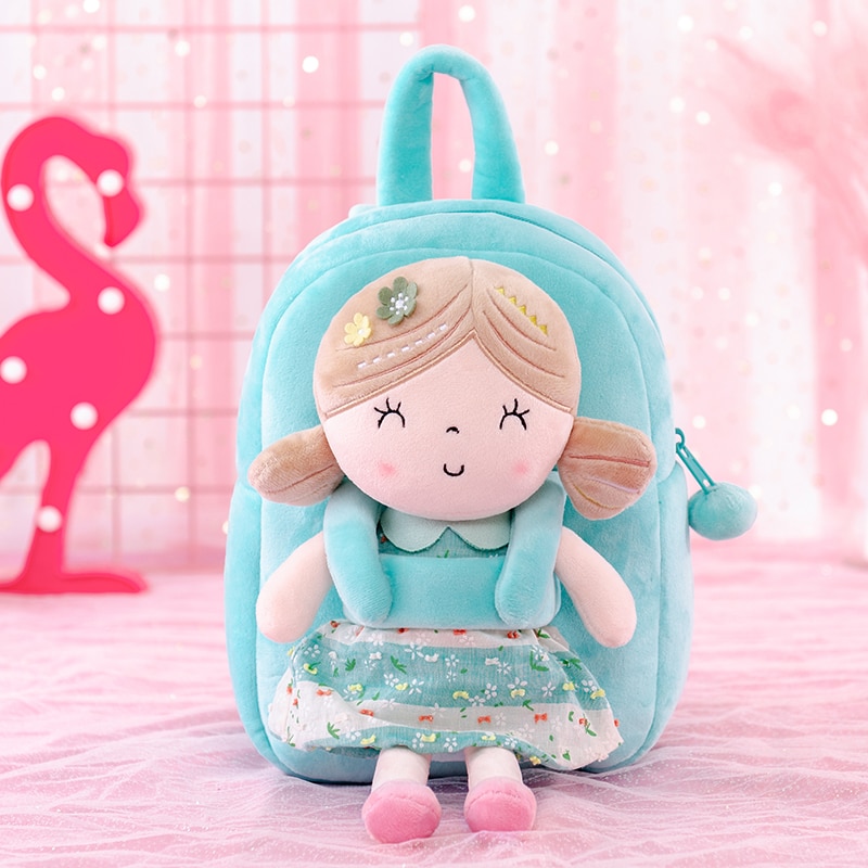 Gloveleya Spring Girl Doll Soft Plush Backpack