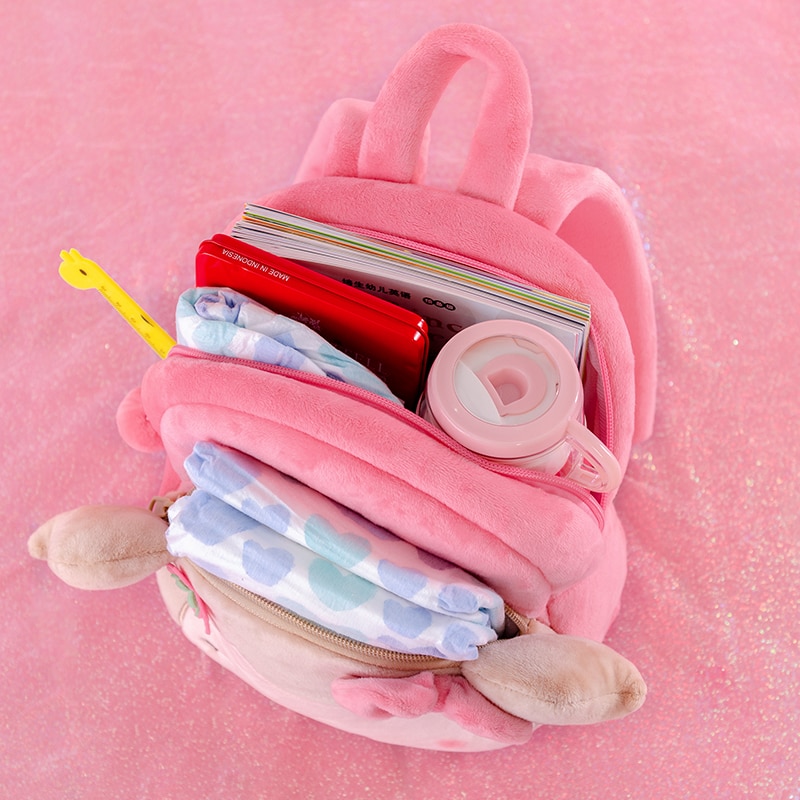 Gloveleya Plush backpacks Stuffed Cartoon backpack Toddler Dolls Cute Bags for kids Spring girl Backpack Gifts for Girls