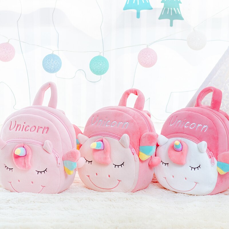 Gloveleya Plush Backpacks Girls Cartoon Unicorn Plush Dolls Soft Plush Baby GIrl Gift Kids' Stuffed animal Bag