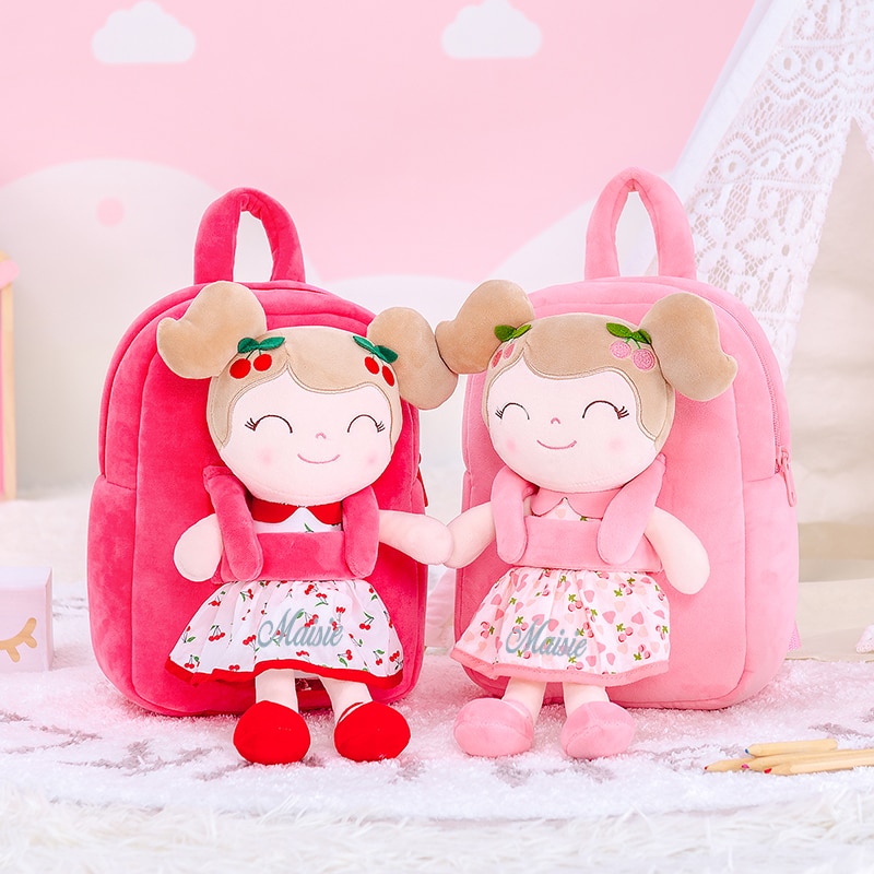 Cherry Girl Doll Soft Plush Backpack