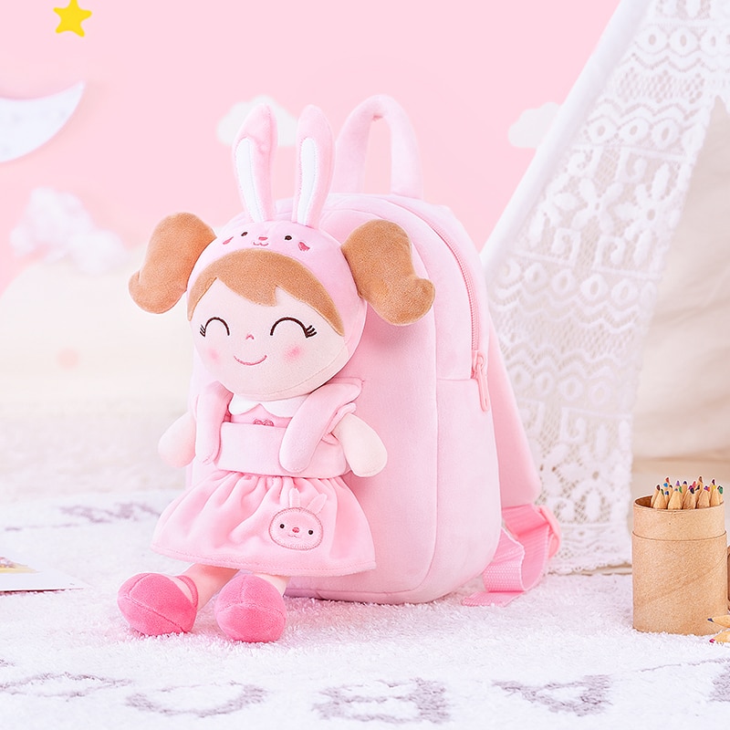 Gloveleya Dolls Stuffed Animal Backpacks Forest Animal Dolls Kids Rag Doll Bags Baby Girl Gifts Stuffed Toys Plush Toys