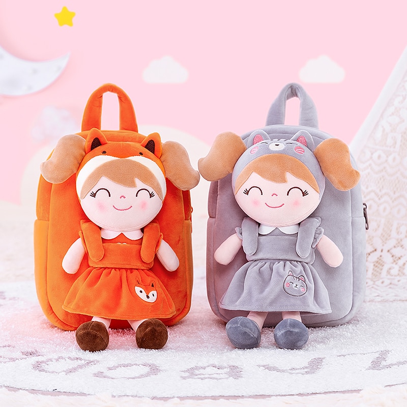 Gloveleya Dolls Stuffed Animal Backpacks Forest Animal Dolls Kids Rag Doll Bags Baby Girl Gifts Stuffed Toys Plush Toys