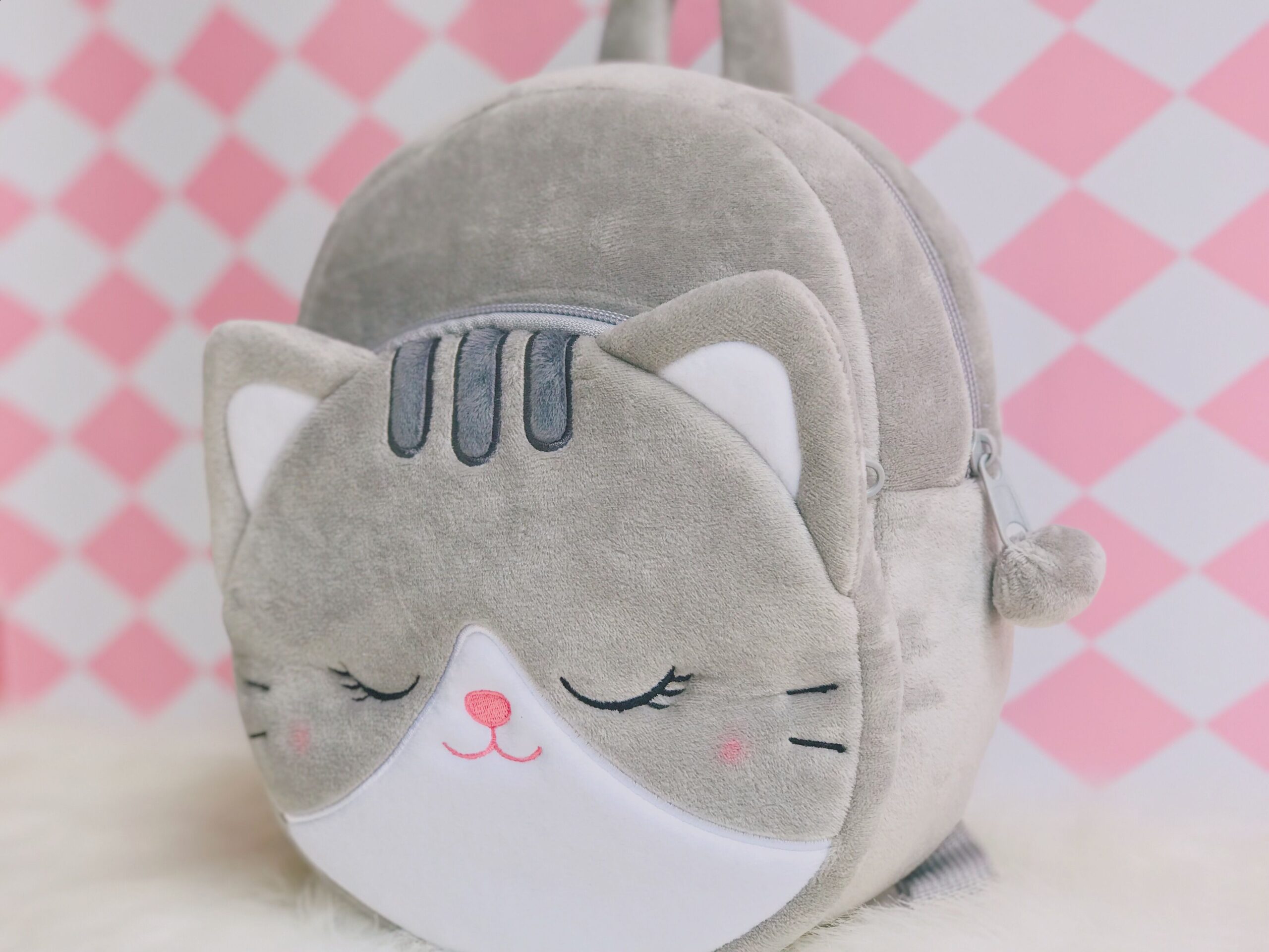 Lazada Stuffed Animal Dolls Plush Cat Backpack Soft Plush Animal Toys Baby Girl Birthday GIfts First Backpacks for KIds