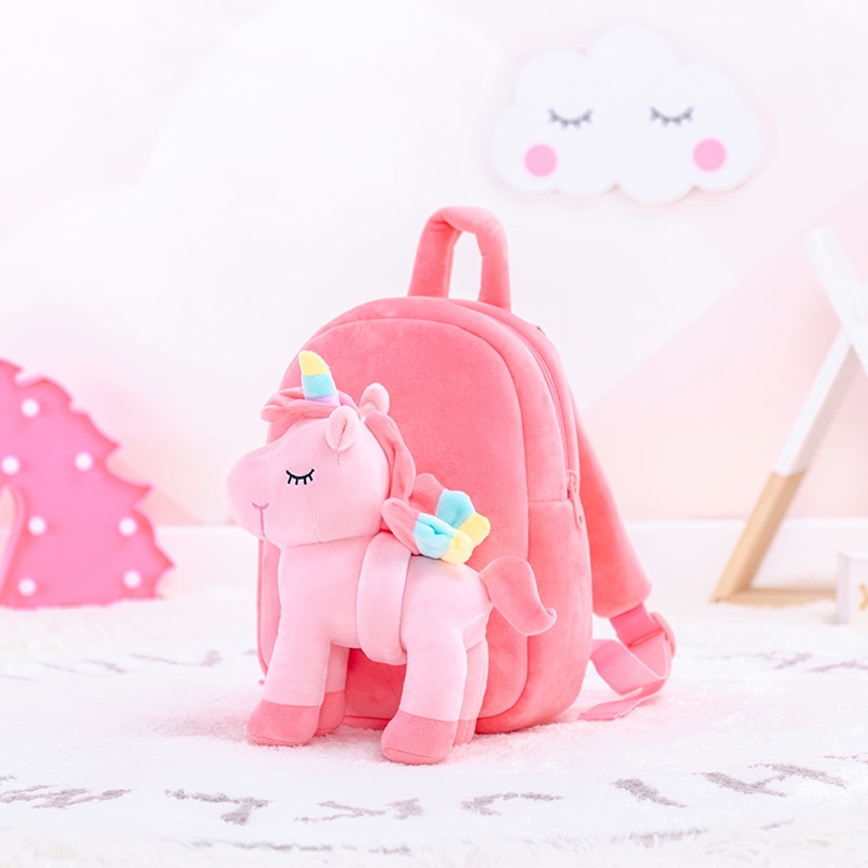 Lazada Plush Backpacks Standing Unicorn Backpacks Baby Girl Gifts Stuffed Animal Unicorn Toys Soft Plush Bbay Bags Stuffed Dolls
