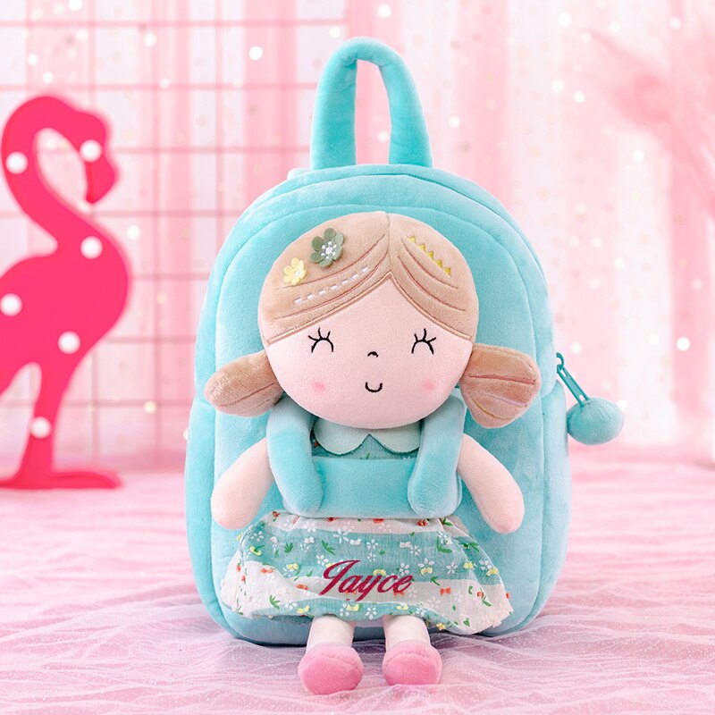Personalized Gloveleya Plush Backpack Girls Backpack Baby Girls Bags Spring Girl Dolls Backpack Customized Gifts for Girls