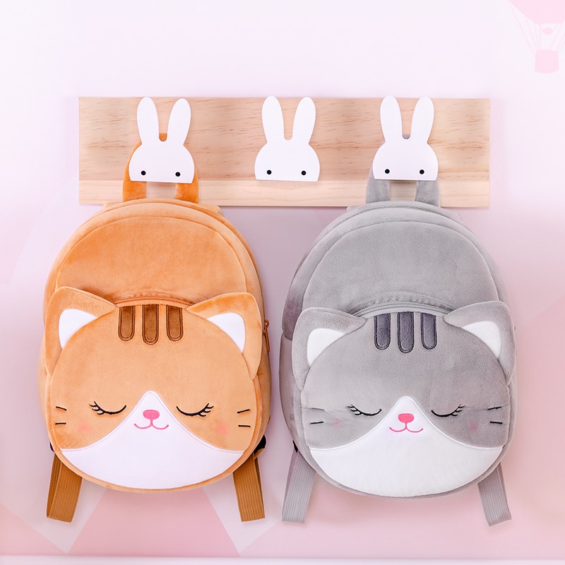 Personalized Gloveleya Animal Plush backpack Baby Soft Plush Backpack Kids Bags Animal Cat Backpack Customized Gifts for Girls