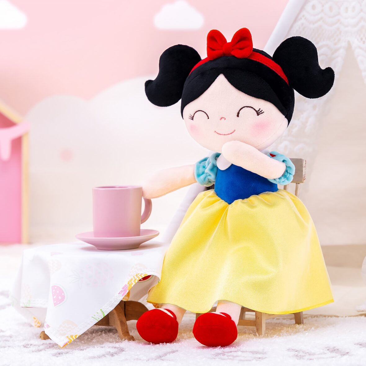 Gloveleya Doll In Snow White Cosplay Soft Stuffed Plush Toy