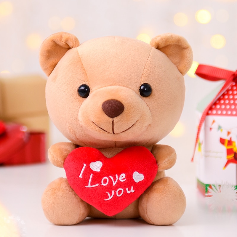Gloveleya Stuffed Animal Dolls Bear Doll Plush Toys Baby Gifts Plush Dolls Heart Bear Toys First Baby Gift
