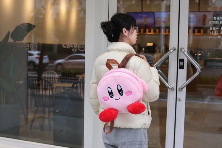 Kawaii Kirbyed Plsuh Backpack Shoulder Hand Bag Top Hit Sac Za Woman 2021 Handbag Luxury Designer Plushie Tote Bag Y2k Girl