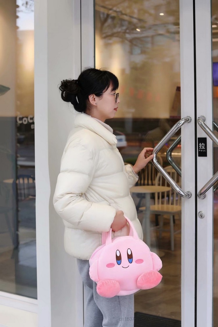 Kawaii Kirbyed Plsuh Backpack Shoulder Hand Bag Top Hit Sac Za Woman 2021 Handbag Luxury Designer Plushie Tote Bag Y2k Girl