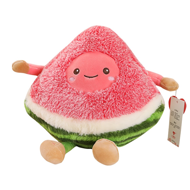 Cartoon Watermelon Cherry Pineapple Fruits Soft Plush Cute Toys Stuffed Dolls Pillow for Baby Home Decor Children Birthday Gifts