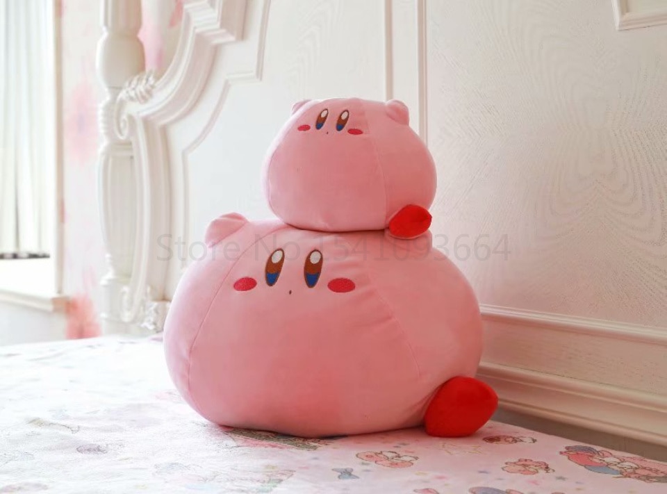 2021 New Cartoon Cute Kirby Plush Doll Pillow Doll Stuffed Animal Toys Children Birthday Gifts Home Decorations
