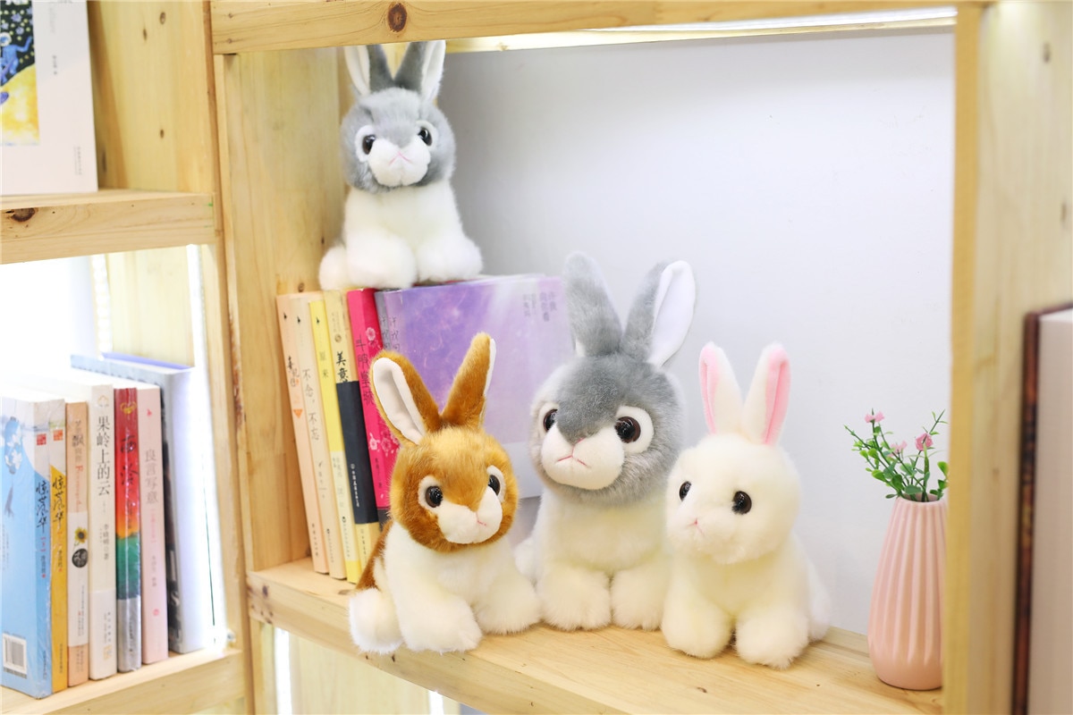Plush Simulation Rabbit Doll Baby Playmates Animal Stuffed Toys Plush Rabbit Toy Kid Cartoon Gift Holiday Funny Dolls NTDIZ0001