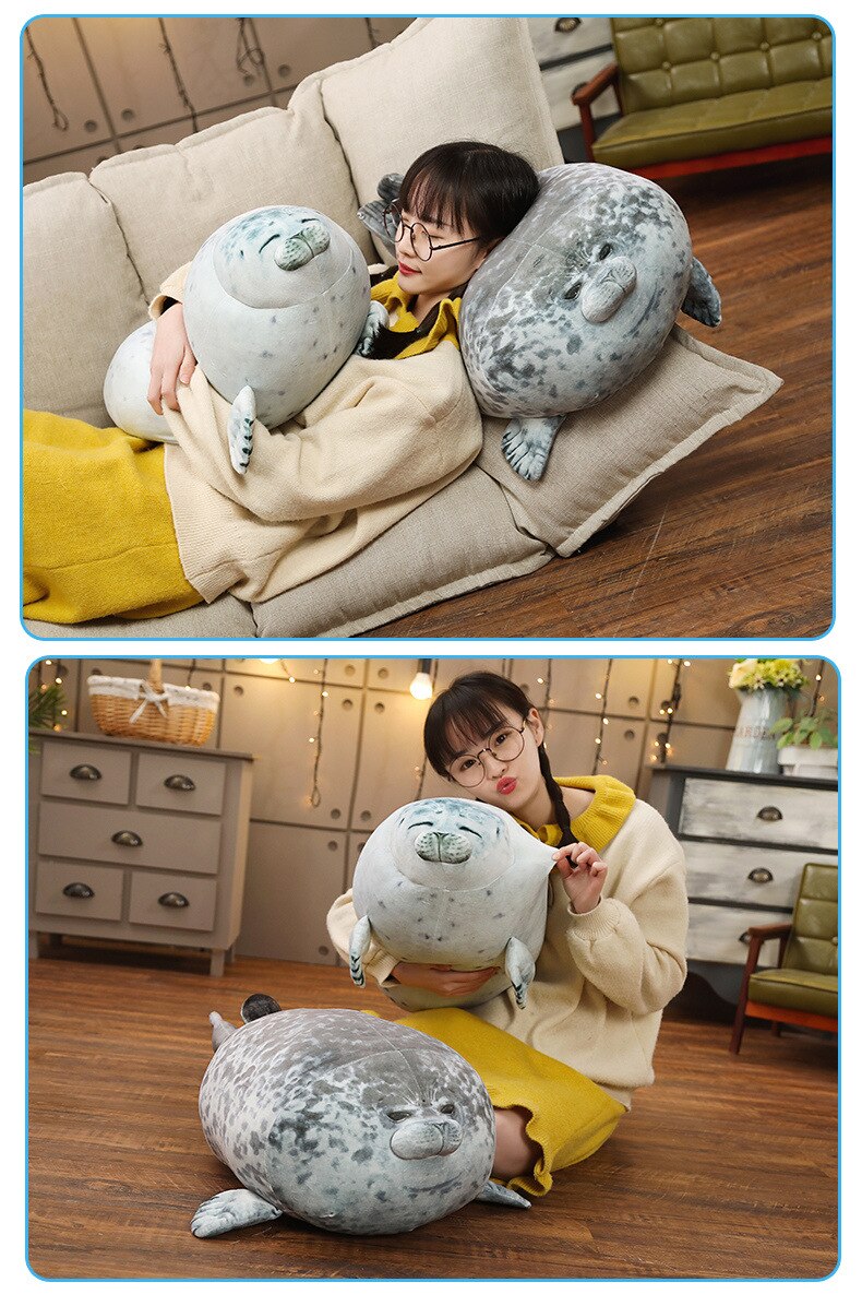 30-80cm Soft Sea Lion Plush Toys Sea World Animal Seal Plush Stuffed Doll Baby Sleeping Pillow Kids Girls Gifts