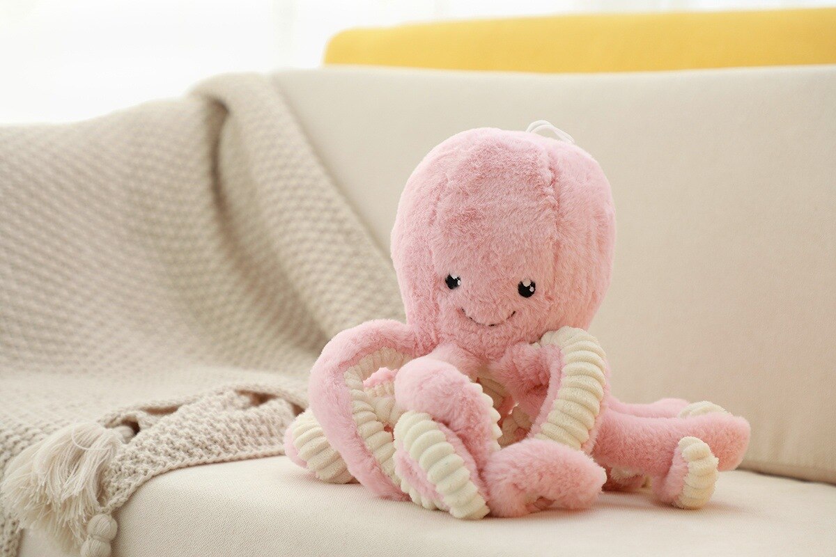 80cm Lovely Simulation octopus cuttlefish Pendant Plush Stuffed Toy Soft Animal Pillow Home Accessories Doll Children Gifts
