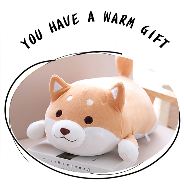 Soft Cartoon Shiba Inu Plush Dolls Kawaii Puppy Dog Shiba Inu Husky Anime Stuffed Animal Doll Pillow Toy Gift for Kids Children