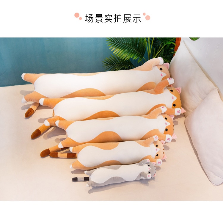 Soft/Cute /Plush /Long cat/pillow/Cotton doll toy Office lunch Sleeping Pillow Christmas gifts birthday gifts girls gifts