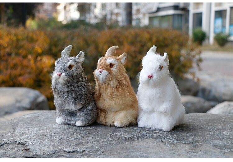 Bunny Plush Toy Simulation Animals Kids Christmas Birthday Gift Room Enfant Decoration Free Shipping White Rabbit Jouet
