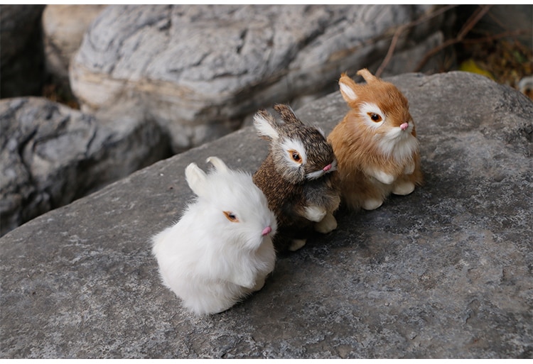 Bunny Plush Toy Simulation Animals Kids Christmas Birthday Gift Room Enfant Decoration Free Shipping White Rabbit Jouet