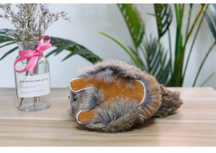 Simulation Squirrel Fur Animal Models Kids Toy Birthday Xmas Gift Home Shop Decoration Shooting Props