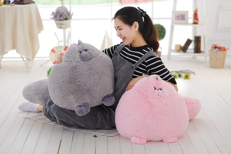 30/50cm Three Colour Simulation Persian Stuffed Fat Cat Plush Toys For Holiday Valentine Gift