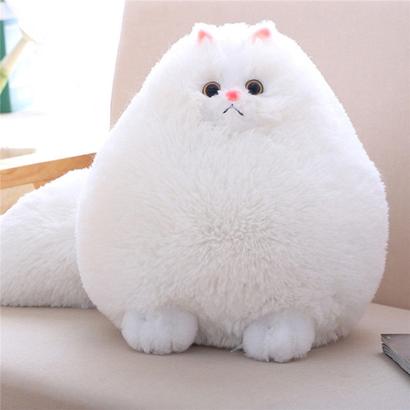 30cm Good Quality Fun Fluffy Cats Persian Cat Pembroke Pillow Peluches Stuffed Doll Soft Plush Kid Toy Gift
