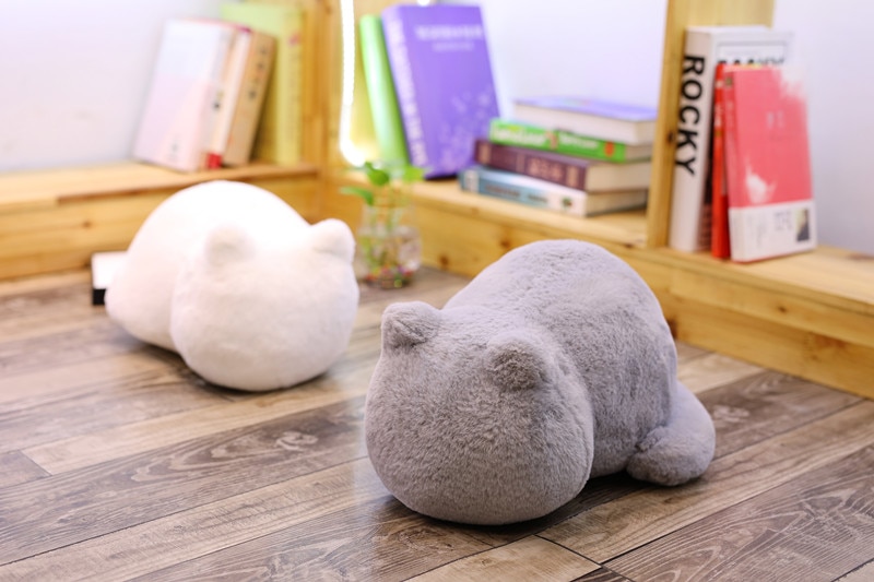1pc 33cm Ashin Cat Plush Cushions Pillow Back Shadow Cat Filled Animal Pillow Stuffed Toys Kids Gift Home Decor For Christmas