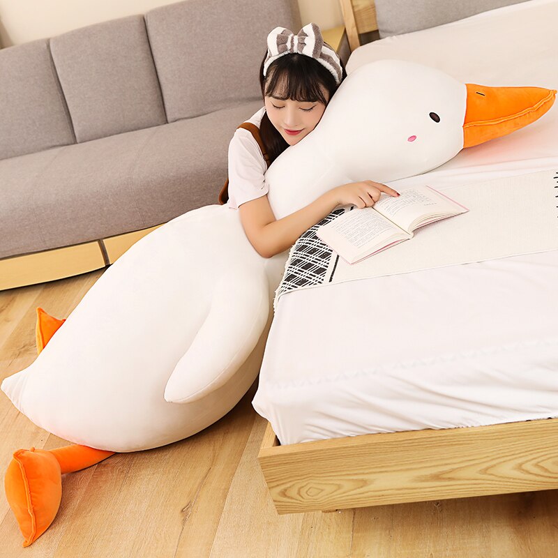 High Quality Giant Duck Plush Pillow Cute Duck Plush Toy Cute Sleeping Pillow Stuffed Doll Funny Sweet Gift for Friends Gifts