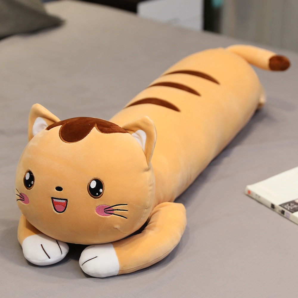 lying cat plush