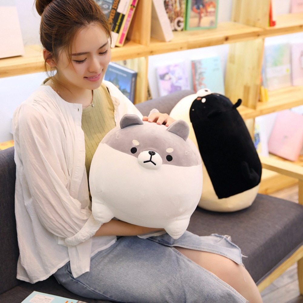 40/50cm Cute Fat Shiba Inu Dog Plush Toy Stuffed Soft Kawaii Corgi Chai Dog Cartoon Pillow Lovely Gift for Kids Baby Children