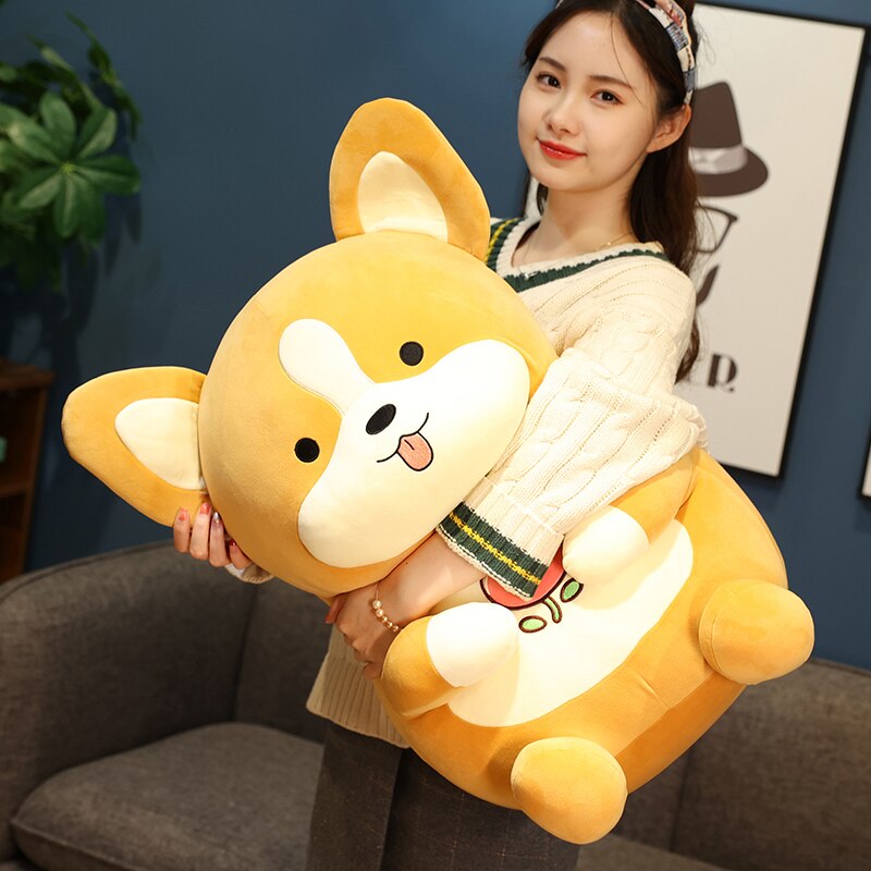 35cm Cute Puppy Shiba Inu Dolls Lovely Sitting Cartoon Plush Dog Toys Stuffed Soft Animal Pillow for Baby Kids Birthday Gifts