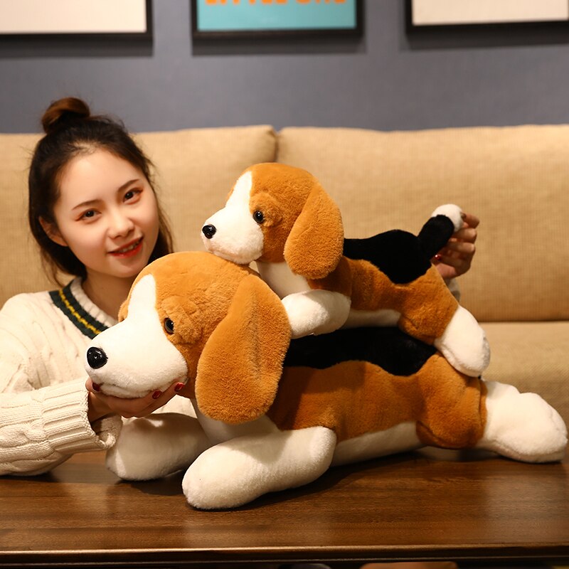 1pc 40cm New Simulation Big Dog Toy Beagles Plush Toy Doll Stuffed Animal Kids Christmas Gift For Chidren 1 Model