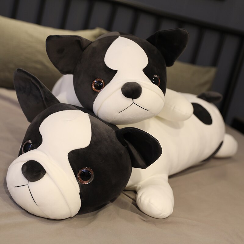 80-120cm Lying French Bulldog Plush Toys Stuffed Cute Dog Puppy Animal Doll Soft Long Sleep Pillow Cushion Kids Girls Gift