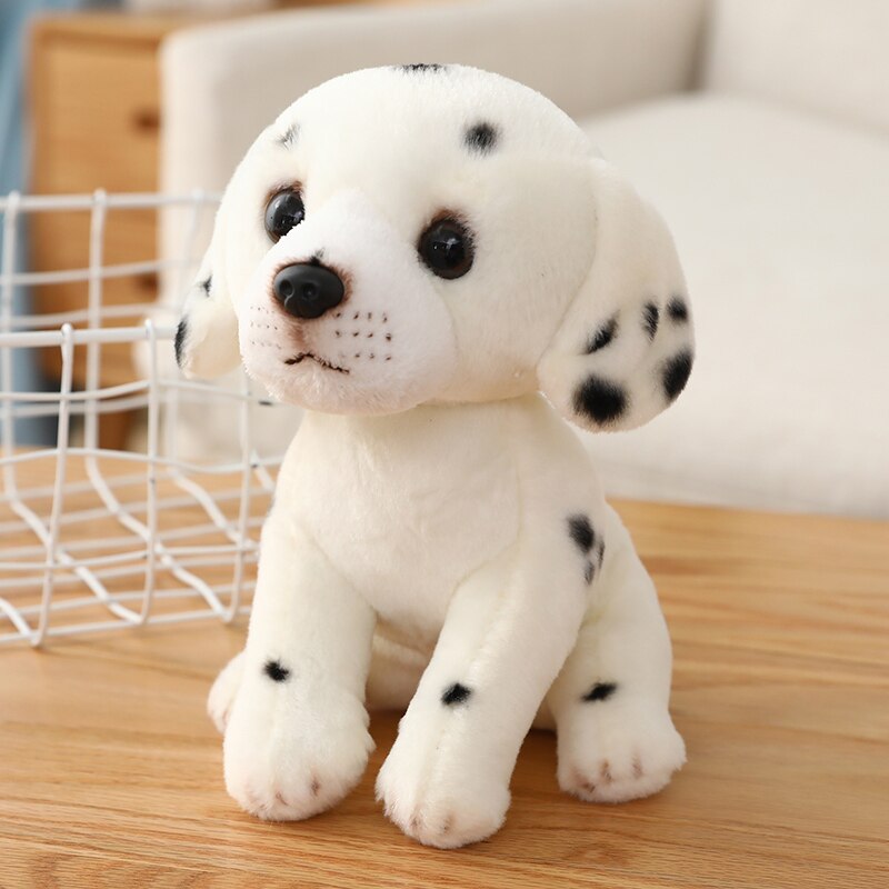 Brown&White 20cm Kawaii Baby Real Life Simulation Dog Plush Toys Cute Animals Doll Soft Stuffed Toy Children Girls Xmas Gift