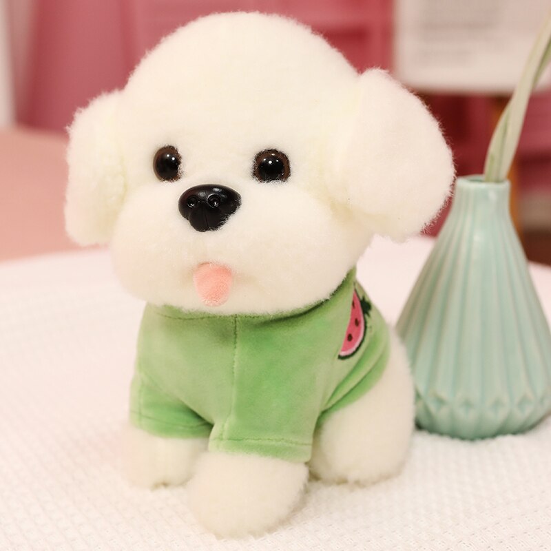 25-45CM Kawaii Arrival Stuffed Sweater Dog Plush Toy Cute Simulation Puppy Pets Fluffy Baby Dolls Birthday Gifts for Children