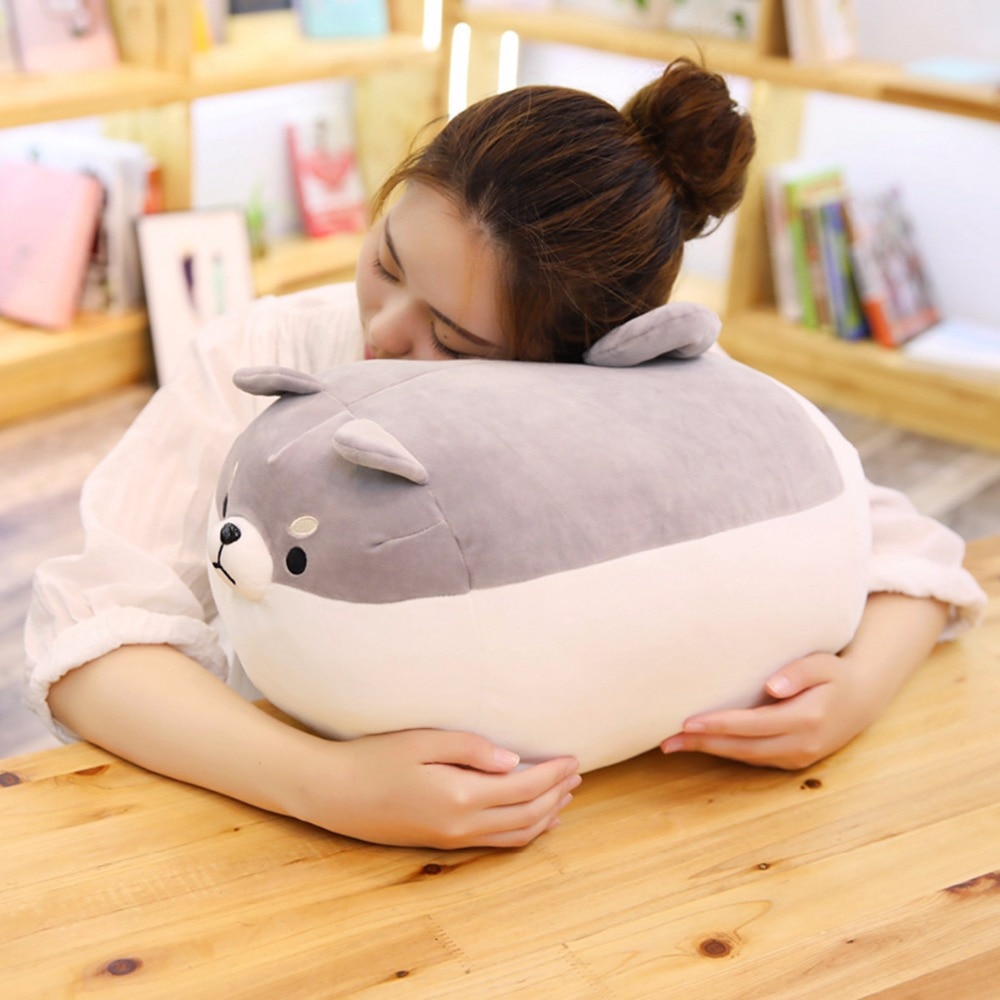 Babiqu 1pc 40/50cm Fat Shiba Inu Dog Plush Toy Stuffed Cute Animal Corgi Chai Dog Soft Sofa Pillow Lovely Gift for Kids Children