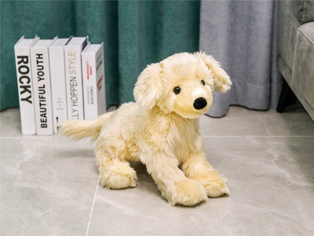 1pc 30-40cm kawaii Simulation Brown Dog Soft Stuffed&Plush Animal Cushion Soft Small fluffy dog Dolls for Kids partner Gift